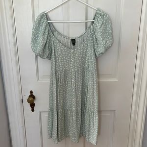 Target sage floral dress